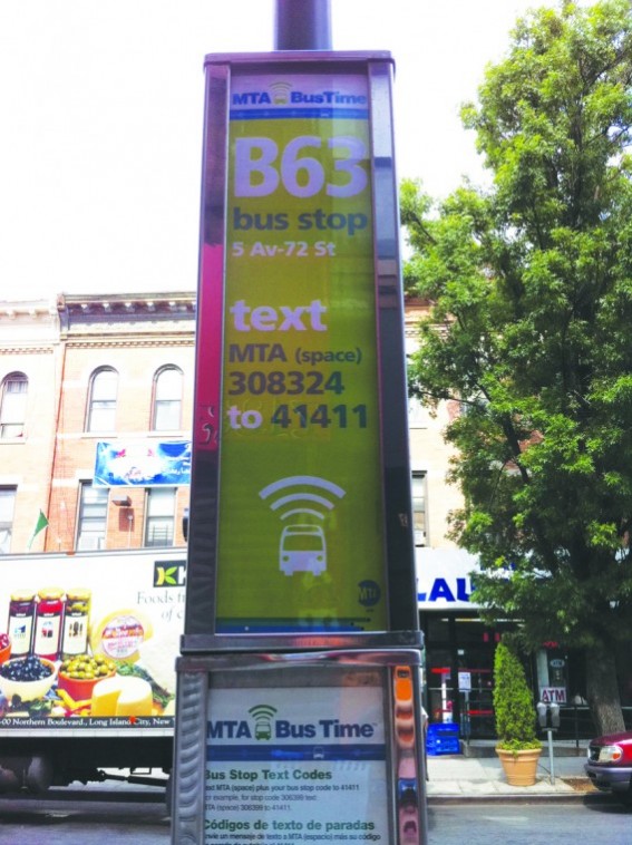 Real Time B63 Arrival System Draws Mixed Response The Brooklyn Home Reporter