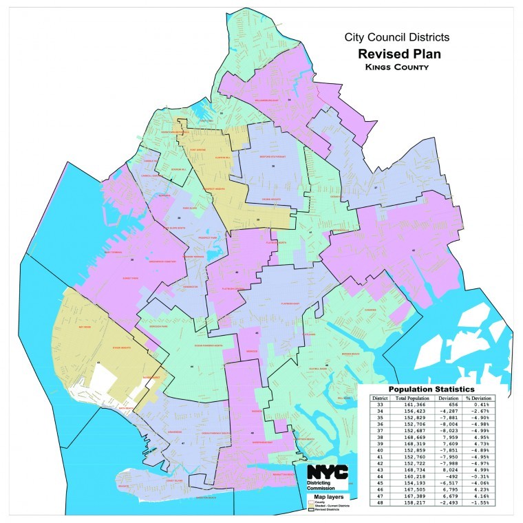 Commission revises council district lines - The Brooklyn Home Reporter