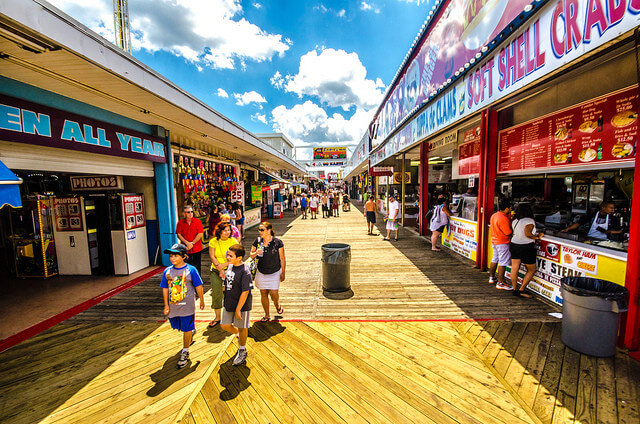 Seaside Heights, NJ, via Flickr user Kevin Jarrett.