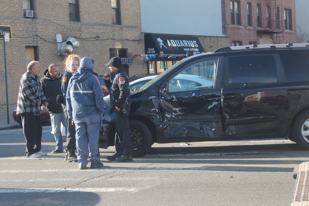 Car accident at Fourth Avenue and 91st Street leaves van damaged The