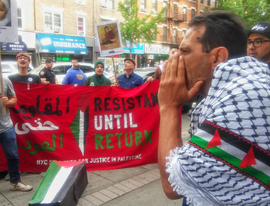 Palestinians and supporters take to streets in Bay Ridge to protest New