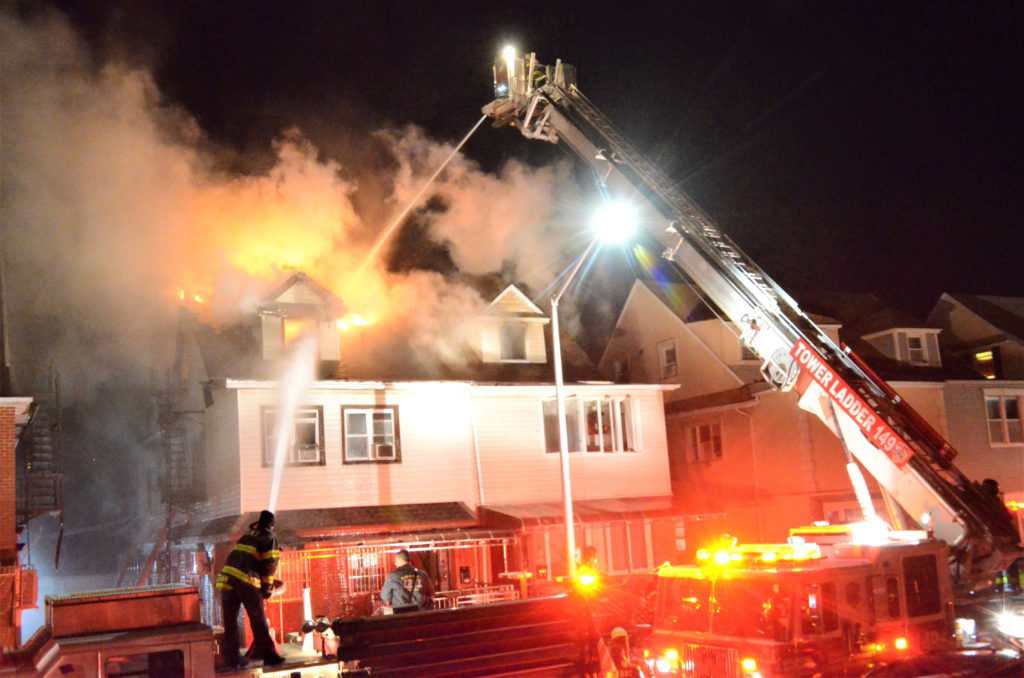 Three-alarm fire in Bensonhurst building leaves nearly 30 residents ...